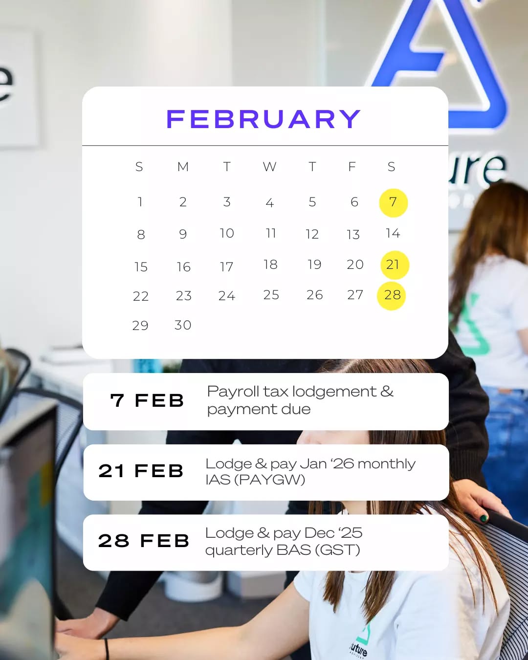 Dates for Feb! Save this and mark them in your calendar 🖋️