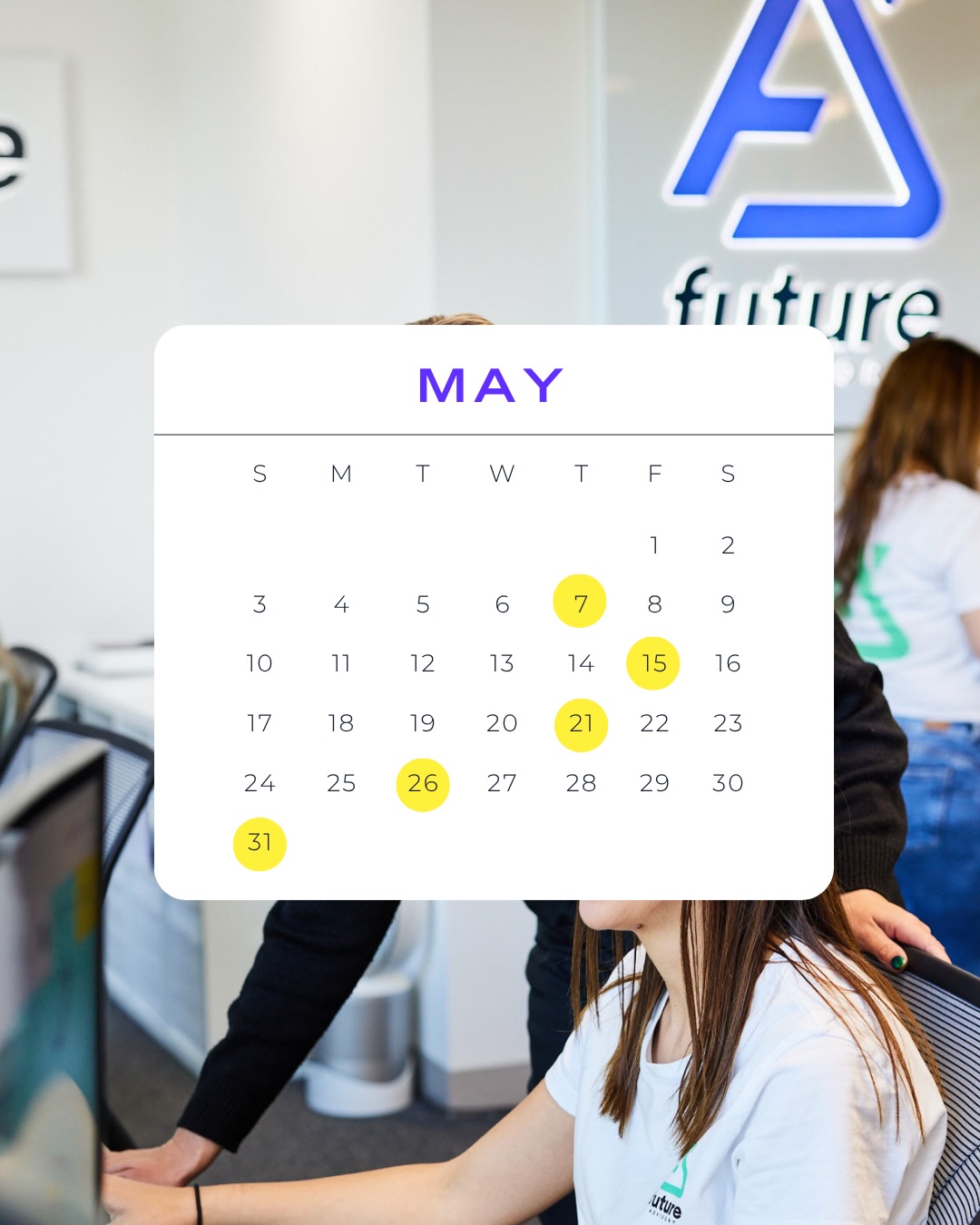 Dates for your calendar this month 📅
May is a big one, scroll to see the specifics!
🚀