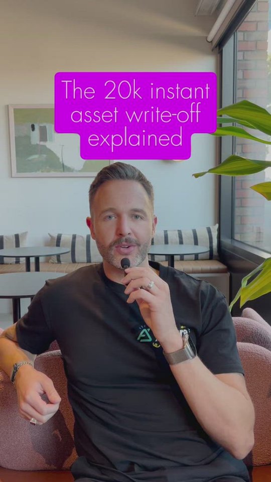 A reminder of what the 20k instant asset write off actually means 🤔 AND a reminder that if you're our client and you're thinking of a big(ish) spend, chat to us first 😉